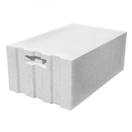 Блок газобетонный с пазом, гребнем и захватом для рук 625x400x250, D500 Пораблок 
